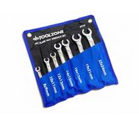 R&C Components Ltd 7-Piece Flare Nut Wrench Set, Chrome Vanadium Steel, 8-24mm, Brake Spanners