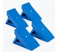 R&C Components Ltd Car Wheel Chocks - Folding Compact Wheel Safety Blocks for Caravans, Trailers and Vehicles (Pack of 4)