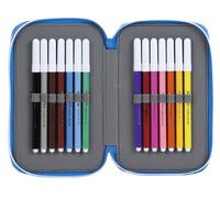 R.C.D. Espanyol Official School Pencil Case, 28 Items Included Blue / White