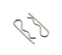 R clip pin, 2-10pcs M1 M1.2 M1.6 M1.8 M2 M2.5 M3 M3.5 M4 R Type Spring Cotter Pin Wave Shape Split Clip Clamp Hair Tractor Pin For Car(M2 x 43 10pcs)