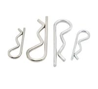 R clip pin, Stainless Stee Cotter Hitch R Pin Clips 1/1.2/1.6/1.8/2/2.5/3/4/5 Mm Zinc Steel Split Clip Pins Hairpin for Trailer(304 Stainless Steel,M2x40 5pcs)