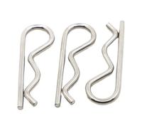 R clip pin, Stainless Steel R Type Spring Cotter Pin Wave Shape Split Clip Clamp Hair Tractor Pin For Car M1 M1.2 M1.6 M1.8 M2 TO M5(M1.8x35 10pcs)