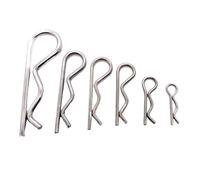 R clip pin, Stainless Steel R Type Spring Cotter Pin Wave Shape Split Clip Clamp Tractor Pin For Car M1 M1.2 M1.6 M1.8 M2 M2.5 To M5(M1.8x37mm 10pcs)