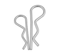 R clip pin, Steel R Type Spring Cotter Pin Wave Shape Split Clip Clamp Hair Tractor Pin for Car M1 M1.2 M1.8 M2 M3 M3.5 M4 M5 M6 M7(M7x150,10pcs)