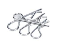 R clips stainless steel， 1-20pcs M1.2 M1.8 M2 M2.5 M3 M3.5 M4 M5 M6 Spring Cotters R Type Pins For Cars(M1.8 35mm(10pcs))
