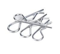 R Clips Stainless Steel,Stainless Steel R Type Cotter,1-20pcs M1.2 M1.8 M2 M2.5 M3 M3.5 M4 M5 M6 Spring Cotters R Type Pins.(M2 40mm(10pcs))