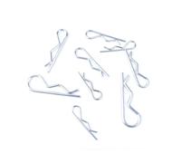 R Clips Stainless Steel,Stainless Steel R Type Cotter,10pcs M1 M1.2 M1.6 M1.8 M2 M2.5 M3 M3.5 Steel R Type Spring Cotter Pin Wave Shape Split Clip Clamp Hair Tractor Pin,(10pcs 2.5x45mm)