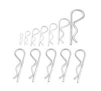 R Clips Stainless Steel,Stainless Steel R Type Cotter,10PCS M1, M1.2, M1.6, M1.8, M2, M2.5, M3 Spring Opening R-Type Pin Fixing Clamp Spring Pin,(2x30mm)