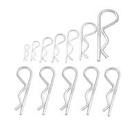 R Clips Stainless Steel,Stainless Steel R Type Cotter,10PCS M1, M1.2, M1.6, M1.8, M2, M2.5, M3 Spring Opening R-Type Fixing Clamp Spring Pin.(1.2x22mm)