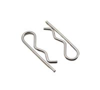 R Clips Stainless Steel,Stainless Steel R Type Cotter,2-10pcs M1 M1.2 M1.6 M1.8 M2 M2.5 M3 M3.5 M4 R Type Spring Cotter Pin Wave Shape Split Clip Clamp Hair,(M7 x 150 2pcs)