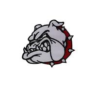 R-CO British Bull Dog Face Patch Iron On Patch Sew On Embroidery Badge Country Patch