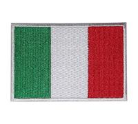 R-CO Italy National Flag Patch, 9x6CM, Rectangular, 1 Piece, Sewing & Iron-On, Polyester, Kid