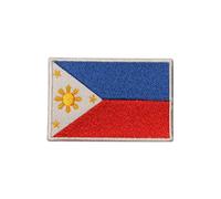 R-CO Philippines National Country Flag Patch - 1 Piece, Rectangular, Sewing & Iron-On, Cotton, Flag Style, 9x6CM, Patch