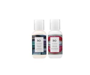 R+Co Television Perfect Travel Shampoo & Conditioner - Soft - Adds Shine and Volume - Vegan and Cruelty Free - 2 Oz