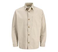 R.D.D. ROYAL DENIM DIVISION Men's Rddcolter Canvas Overshrit L/S Sn, White Pepper, M