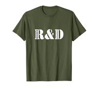 R & D Research and Development T-Shirt, Men, Olive Green, X-Large