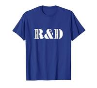 R & D Research and Development T-Shirt, Men, Royal Blue, X-Large