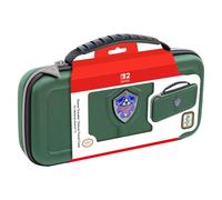 R.D.S. INDUSTRIES, INC. - Game Traveler Deluxe Licensed Travel Case Designed for Nintendo Switch, Nintendo Switch 2, OLED, Hylian Shield (HS12GRN)
