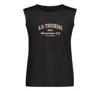 R.D. Trucking Convoy Inspired Mens T-Shirt - Retro 70S Film Movie Tee Shirts Vest for Men Size M Black