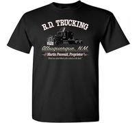 R.D. Trucking Convoy T-Shirt Trucker Retro 70s Film Movie Police Black