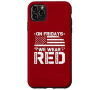 R.E.D On Fridays We Wear Red US Flag Military Remember Case for iPhone 11 Pro Max