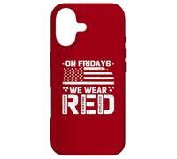 R.E.D On Fridays We Wear Red US Flag Military Remember Case for iPhone 17