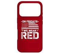 R.E.D On Fridays We Wear Red US Flag Military Remember Case for iPhone 17 Pro