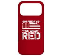 R.E.D On Fridays We Wear Red US Flag Military Remember Case for iPhone 17 Pro Max