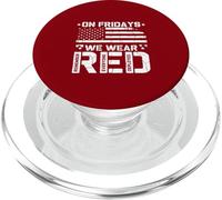 R.E.D On Fridays We Wear Red US Flag Military Remember PopSockets PopGrip for MagSafe
