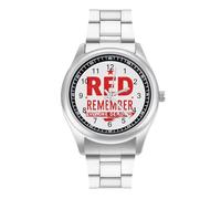 R.E.D Remember Everyone Deployed Mens Watches Simplicity Watch Stainless Steel Band