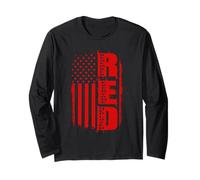 R.E.D. Remember Everyone Deployed Military Service Veterans Long Sleeve T-Shirt