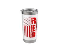 R.E.D. Remember Everyone Deployed Military Service Veterans Stainless Steel Insulated Tumbler