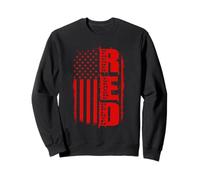 R.E.D. Remember Everyone Deployed Military Service Veterans Sweatshirt