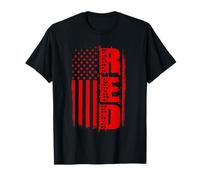 R.E.D. Remember Everyone Deployed Military Service Veterans T-Shirt
