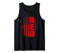 R.E.D. Remember Everyone Deployed Military Service Veterans Tank Top