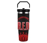 R.E.D Remember Everyone Deployed Red Friday 30oz Tumbler with Handle And Flip Straw Lid Double Wall Insulated Travel Coffee Mug Stainless Steel Vacuum Insulated Coffee Tumbler Cup for Hot And Cold Bev