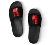 R.E.D Remember Everyone Deployed Red Friday 4 Women's House Slippers for Men Shower Slides Bathroom Shoes Sandals 46 (287mm)