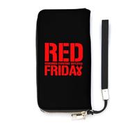R.E.D Remember Everyone Deployed Red Friday Slim Wallet for Women Long Purse Cute Clutch Wristlet Handbag Card Holders