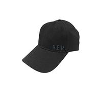 R.E.M. Baseball Cap Automatic for The People Band Logo Official Black Strapback One Size