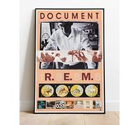 R.E.M. REM 1988 IRS Records Document Promo Poster Tour:: Huge 36"x24" Poster Print Similar (Slightly Larger) to A1 Size : Vintage Reproduction BRING YOUR WALLS TO LIFE !