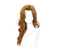 R Eiko Houshou Cosplay Wig Tea Brown Curly Hair Accessory Unisex for Party Halloween Christmas