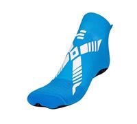 R-EVENGE Pool Classic Q-NOVA Sock, Ideal for Water Activities and Wet Surfaces. Antibacterial and Non-Slip (IT, Numero, 42, 45, Regular, Light Blue - White)