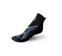 R-EVENGE Pool Classic Sock, Ideal for all Activities in Water and Wet Surfaces. Antibacterial and Non-Slip. Ecological with Yarn and Recycled Packaging. Chlorine Resistant, Black/Light blue, M 38/41