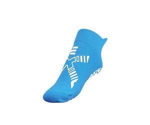 R-EVENGE Pool Kids, Antibacterial and Anti-slip Pool Activity Socks with Recycled Q-Nova Yarn and Silver Thread (Light Blue - White, XS 20-24)