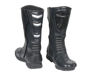 R.evolution 63997 Road Motor Cycle Boots Black, Size 45