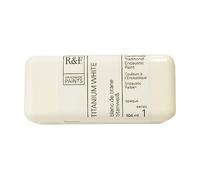 R & F 104ml (small cake) Encaustic (Wax Paint) Titanium White (1110)