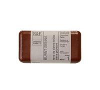 R & F 40ml (small cake) Encaustic (Wax Paint) Burnt Sienna (1113)