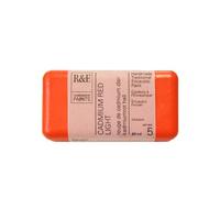 R & F 40ml (small cake) Encaustic (Wax Paint) Cadmium Red Light (1150)