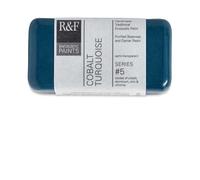 R & F 40ml (small cake) Encaustic (Wax Paint) Cobalt Turquoise (1154)