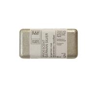 R & F 40ml (small cake) Encaustic (Wax Paint) Iridescent Ger Silver (1182)